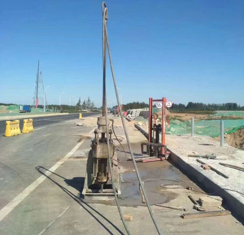 广阳公路高聚物注浆加固